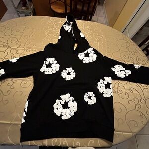 Small denim tears hoodie